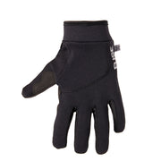 FUSE ALPHA GLOVE BLACK with Clarino palm, reinforced thumb, silicone grips, and adjustable strap.