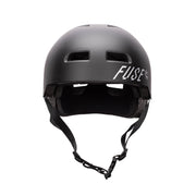 FUSE ALPHA HELMET Matt Black, high impact ABS outer shell, deep fitting, customizable foam padding, 375g.