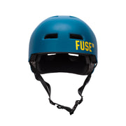 FUSE ALPHA Helmet in Matt Navy Blue, high impact ABS shell, EPS foam, deep fitting comfort.