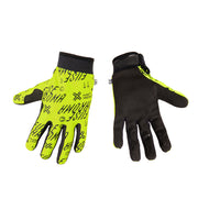 Neon yellow FUSE CHROMA GLOVE with Clarino palm and silicone grips.