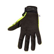 Neon yellow FUSE CHROMA GLOVE with Clarino palm and adjustable strap.