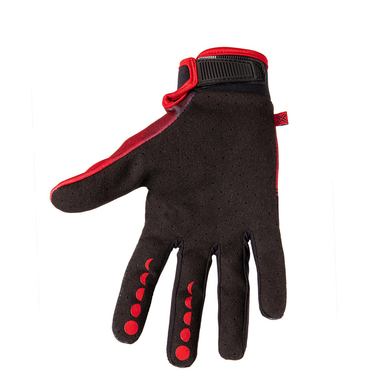 FUSE CHROMA GLOVE - BLOOD MOON, high-quality Clarino palm, flexible polyester upper, durable, vibrant design.