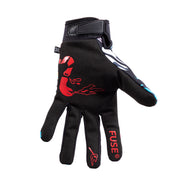 FUSE CHROMA GLOVE - CRAZY SNAKE, vibrant design, durable Clarino palm, reinforced thumb and index, silicone grips, adjustable wrist strap.
