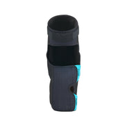 FUSE Echo 75 Knee Pad Combo in black/blue with adjustable straps, durable Cordura, and SAS-TEC foam for impact protection.