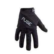 Black FUSE ECHO glove designed for MTB with gel padding and silicone grip.