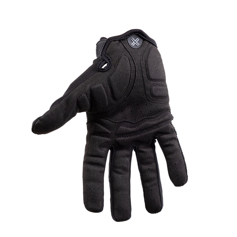 Black FUSE ECHO GLOVE for MTB with gel padding and silicone grip.