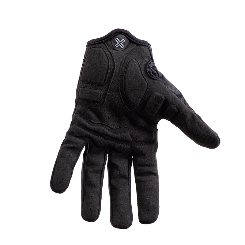 Black FUSE ECHO GLOVE for MTB with gel padding and silicone grip.