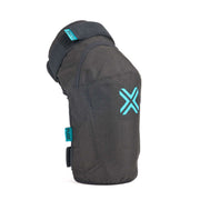 Black and blue FUSE ECHO knee pad with durable Cordura fabric and SAS-TEC foam protection