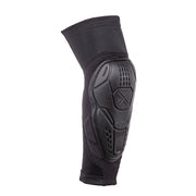 Black FUSE NEOS Elbow Pad with FLEX SHIELD PU foam, breathable Lycra, and KEVLAR front for supreme protection and comfort.