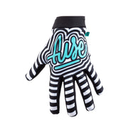 FUSE OMEGA GLOVE - SONAR with breathable upper and Clarino palm, featuring strapless design and silicone grips.