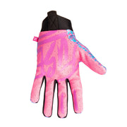 FUSE OMEGA GLOVE - TURBO - BLUE SPLASH with breathable upper, durable Clarino palm, and strapless design.