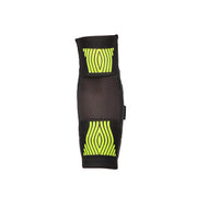 FUSE OMEGA ELBOW PAD in black and yellow with breathable Lycra and SAS-TEC protection.