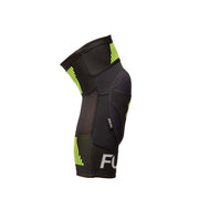 Black and yellow FUSE OMEGA KNEE PAD with breathable design and SAS-TEC protection.