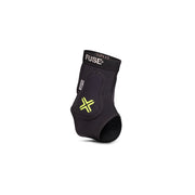 FUSE Omega PRO Ankle Guard in black/yellow with neoprene and EVA foam padding for impact protection.