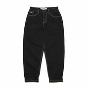 HEAVIES CLASSIC BLACK JEANS with big baggy fit, high waist, and tapered legs.