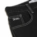 HEAVIES CLASSIC BLACK JEANS with embroidered logo on pocket, heavyweight denim with double-stitched cuffs.