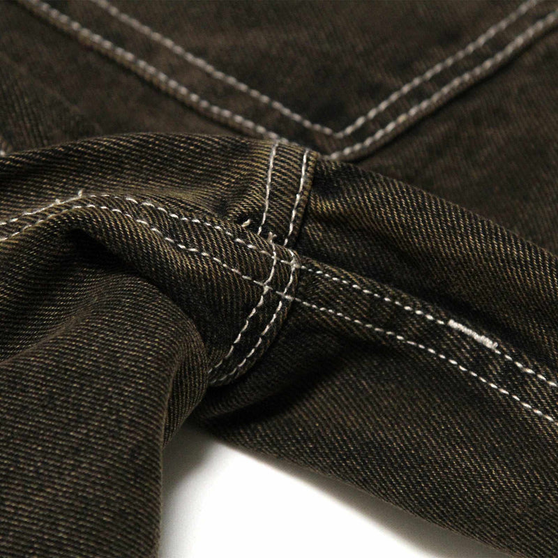 HEAVIES CLASSIC BROWN JEANS with reinforced stitching detail.