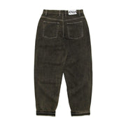 HEAVIES CLASSIC BROWN JEANS with baggy fit and tapered leg opening.
