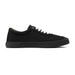 Black HIGHER CRYPT CANVAS low-profile sneaker with white laces and full canvas upper