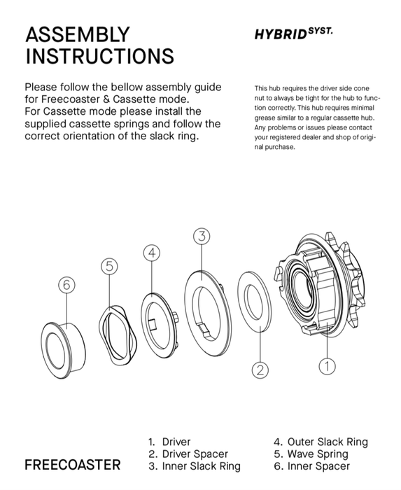 Radio Sonar MTB Freecoaster Hub