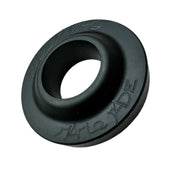 Black CNC machined 4140 chromoly BB Buddy spacer for BMX frame protection by BUDDY MFG X MARIE JADE