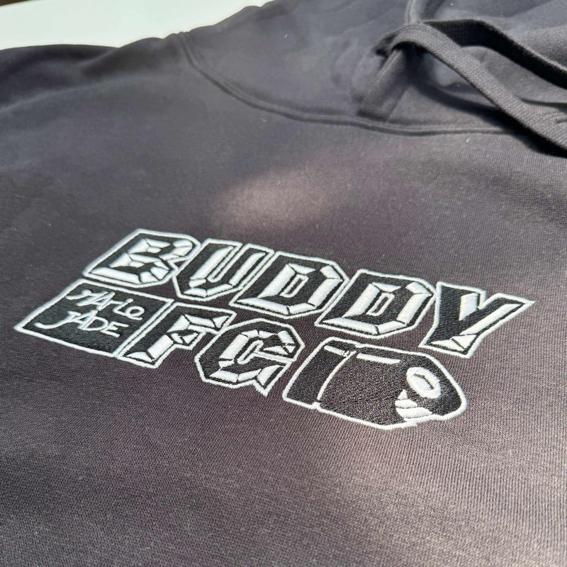 People's Store MARIE JADE  X BUDDY MFG  PATCH HOODED SWEATER