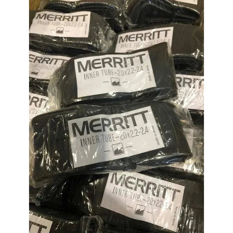 MERRITT TUBE black inner tube 2.25-2.4 inch width packaged for BMX bikes