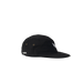 Black MTB 5 PANEL Cap made of organic cotton with adjustable metal buckle and low profile fit
