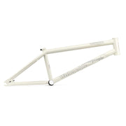 WETHEPEOPLE TRIGGER FRAME BMX bike frame in white with adaptive geometry and durable 4130 crmo tubing