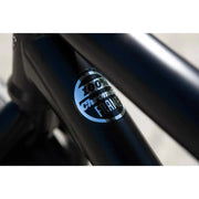 Sunday Forecaster 100% chromoly black bike frame close-up badge