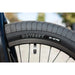 Close-up of Odyssey Path Pro tire and Sunday Lightning rim on Sunday Forecaster BMX bike wheel