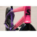 Sunday Street Sweeper BMX bike frame in matte hot pink to matte grape fade by Jake Seeley with chromoly build and signature decals