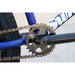 Close-up of the black crank and chainring with Sunday logo on the SUNDAY MODEL C 24" BMX bike.