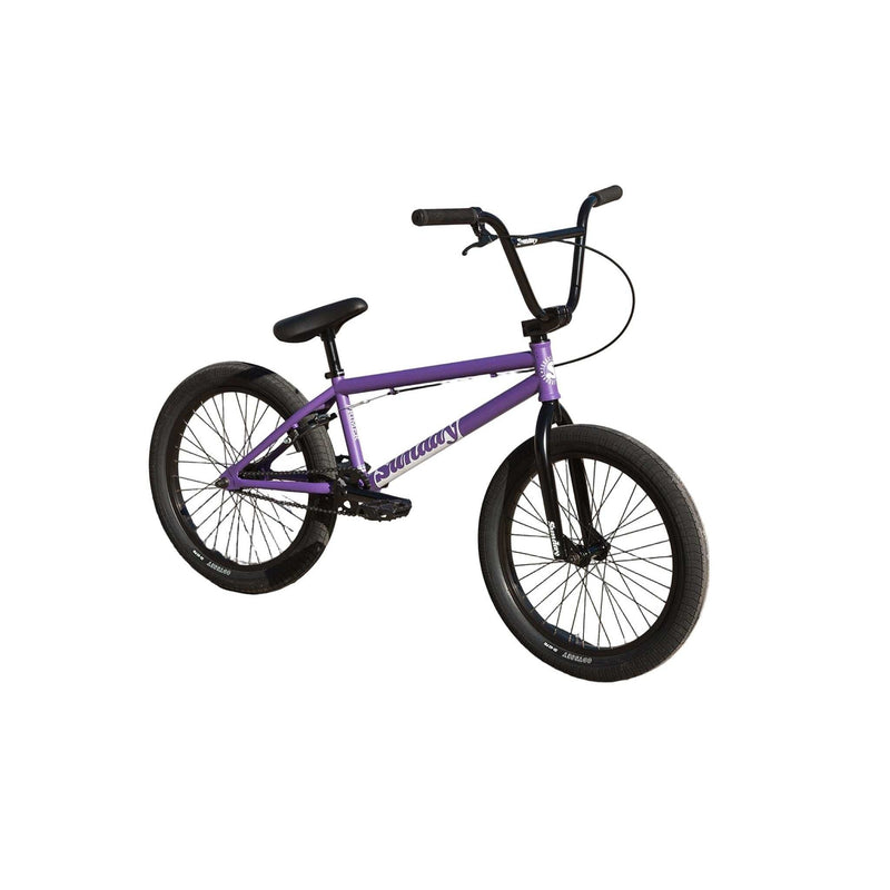 Sunday Primer matte grape soda BMX bike with 20.75" top tube and Odyssey Path Pro tires