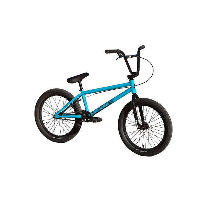 Sunday Primer BMX bike in gloss surf blue with 20.5-inch top tube and quality components.