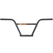 MISSION CROSSHAIR 4PC BAR made of 4130 chromoly with 9" rise, 29.5" width, and 12° backsweep handlebars for BMX bikes