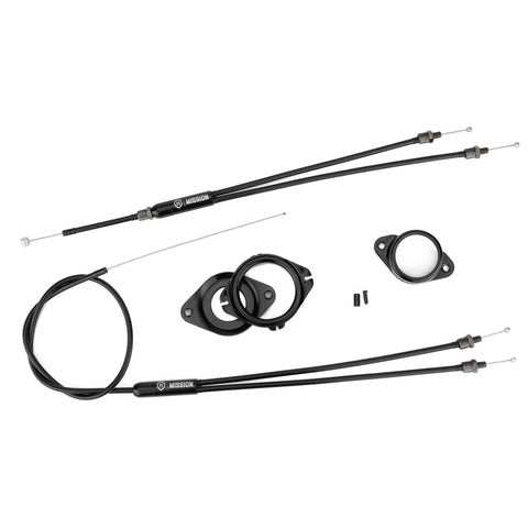 MISSION GYRO TAB KIT with cables and mounting hardware for 1 1/8” headtube bike frames