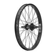 Mission Honor freecoaster rear wheel with Mission Pace freecoaster hub, double-wall rim, 36 spokes, and 9-tooth driver.