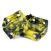 MISSION IMPULSE PEDALS yellow and black nylon composite bike pedals with 12 traction pins per side and chromoly steel spindle