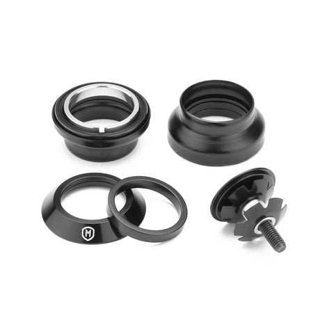 Mission integrated headset replacement kit with sealed bearings, spacer, star nut, and fork cap for 1 1/8" headtube frames