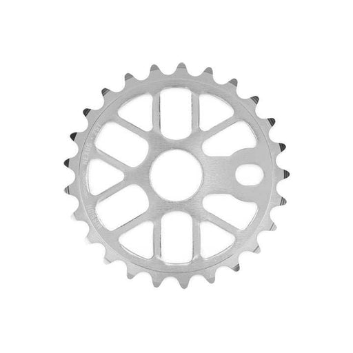 MISSION NEXUS SPROCKET silver bicycle sprocket with multiple teeth and cutout design