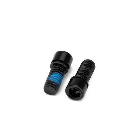 Pair of black MISSION PINCH V3 crank arm pinch bolts M8x1.25 with 6mm Allen key fit.