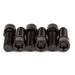 Set of six black Mission solid stem bolts for BMX bike stems with 6mm hex and M8*P1.25mm thread.