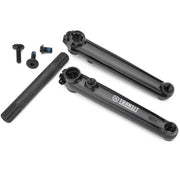 Mission BMX Transit V2 tubular chromoly 3-piece BMX crank with 19mm spindle and black finish