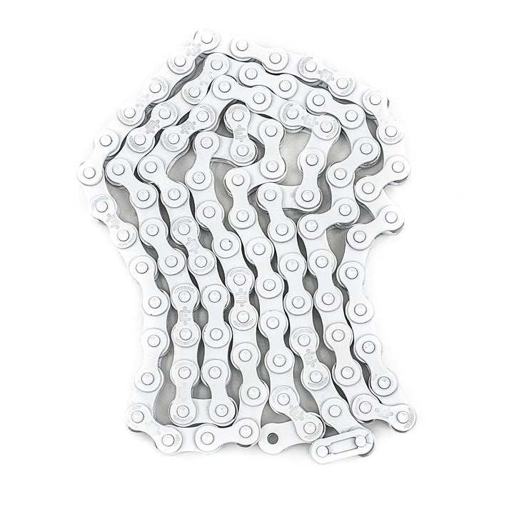 MISSION 510 CHAIN durable 1/8 inch bicycle chain with heat-treated pins and Teflon coating, 100 links with half-link and master link included