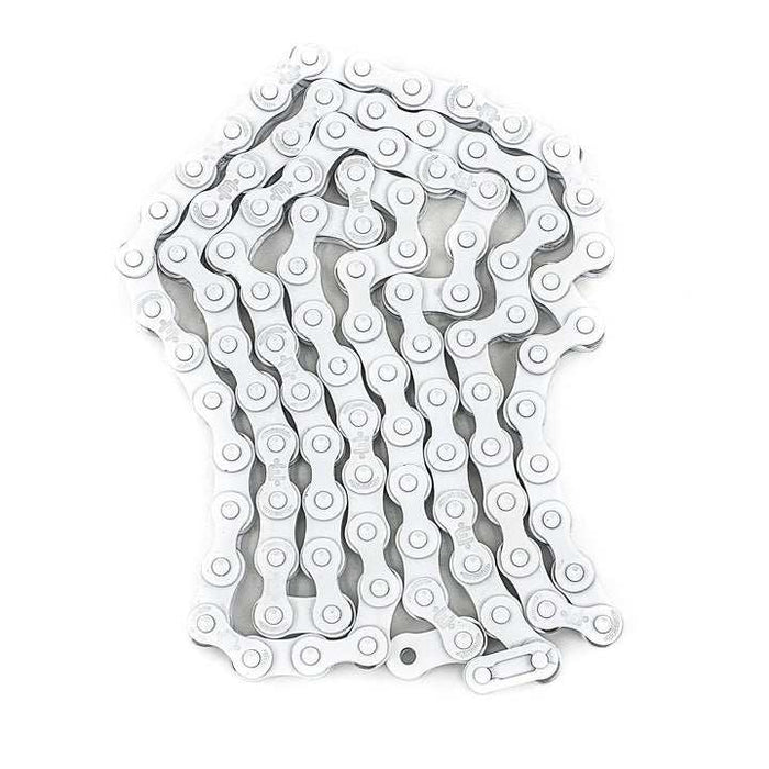 MISSION 510 CHAIN durable 1/8 inch bicycle chain with heat-treated pins and Teflon coating, 100 links with half-link and master link included