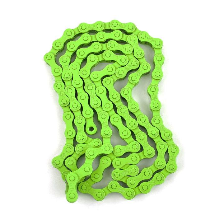 MISSION 410 CHAIN green 1/8 inch bicycle chain with Teflon coating and master-link included