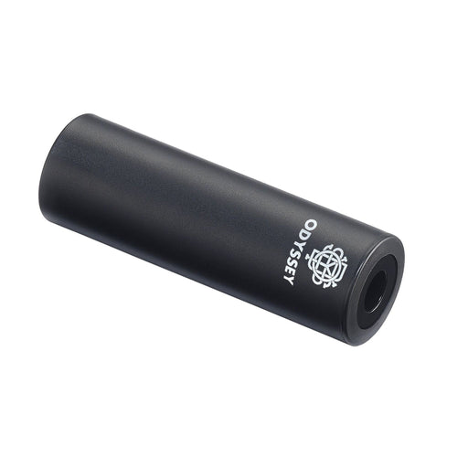Black Odyssey Graduate PC Peg with durable plastic sleeve and 4130 core for BMX bikes