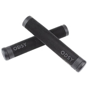 ODYSSEY BROC RAIFORD black ribbed BMX bike grips with rope detail ends, limited edition signature model, 160mm length