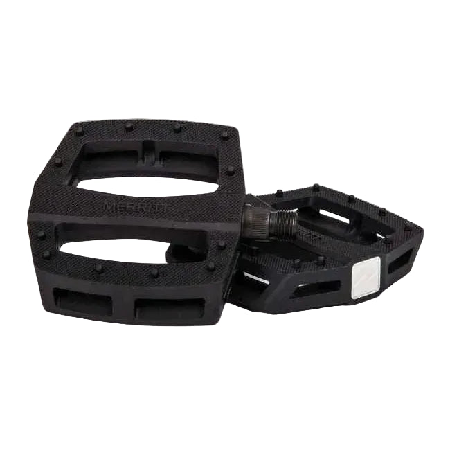MERRITT P1 Pedal low profile black nylon fiberglass blend durable bicycle pedal pair weighing 12.9 oz